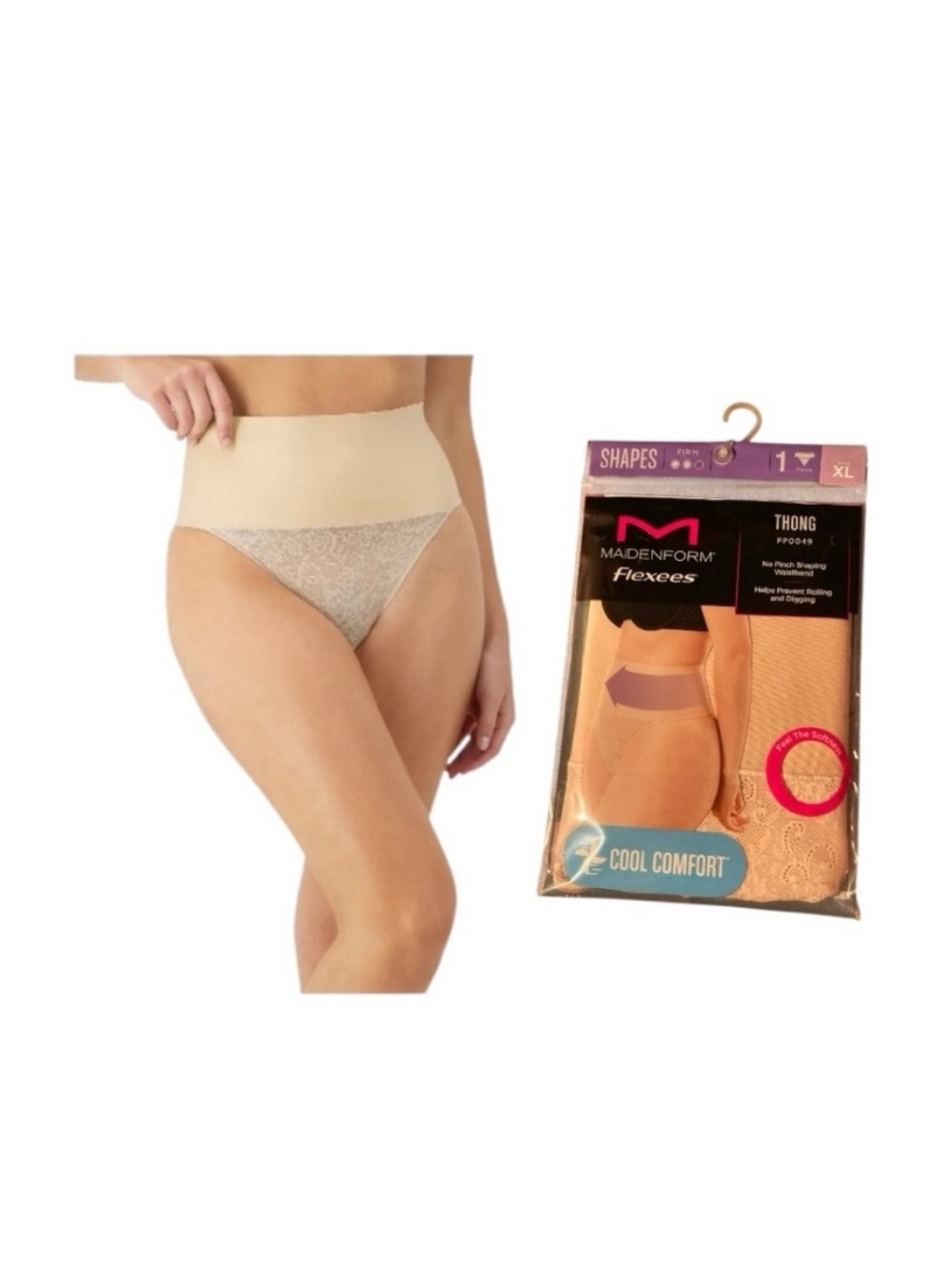 Maidenform Beige Thong Panties
